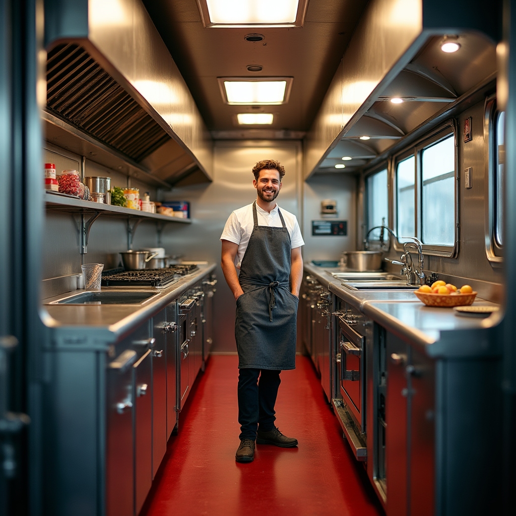 Professionell ausgebauter Foodtruck nach der Beratung